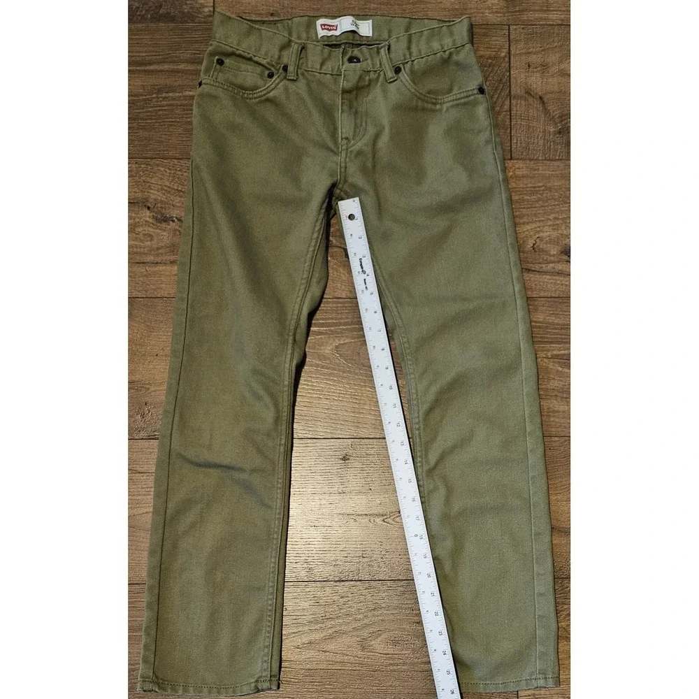 Levis 511 Slim Size 14 Regular W27xL27 Olive Green Actual (27x26)